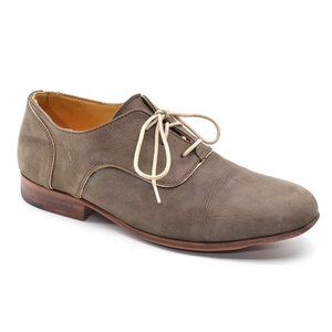 Esquivel Handmade in California Tan Leather Oxfords 8.5